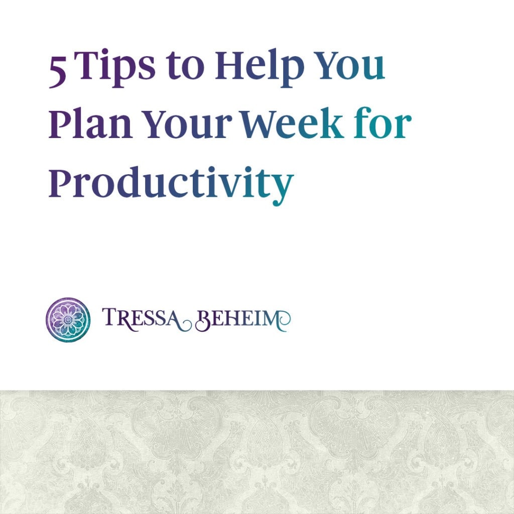 As your business grows, figuring out how to plan your week becomes even more important. Here are some tips to get you started.