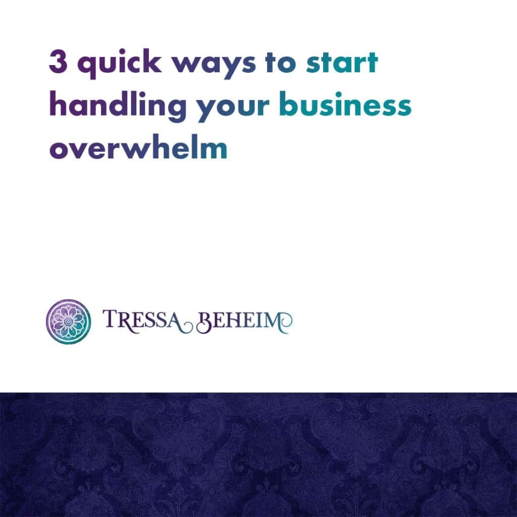 Suffering from a bad case of business overwhelm? Here’s how to take back control and get things back on track.